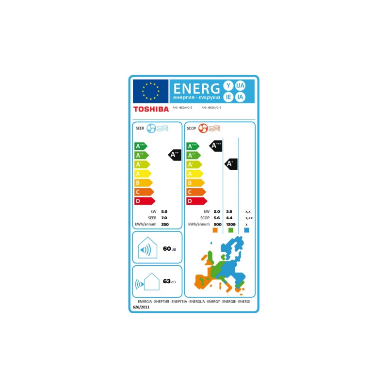 Climatiseur Mono-Split RAS-B18E2KVG-E / RAS-18E2AVG-E TOSHIBA